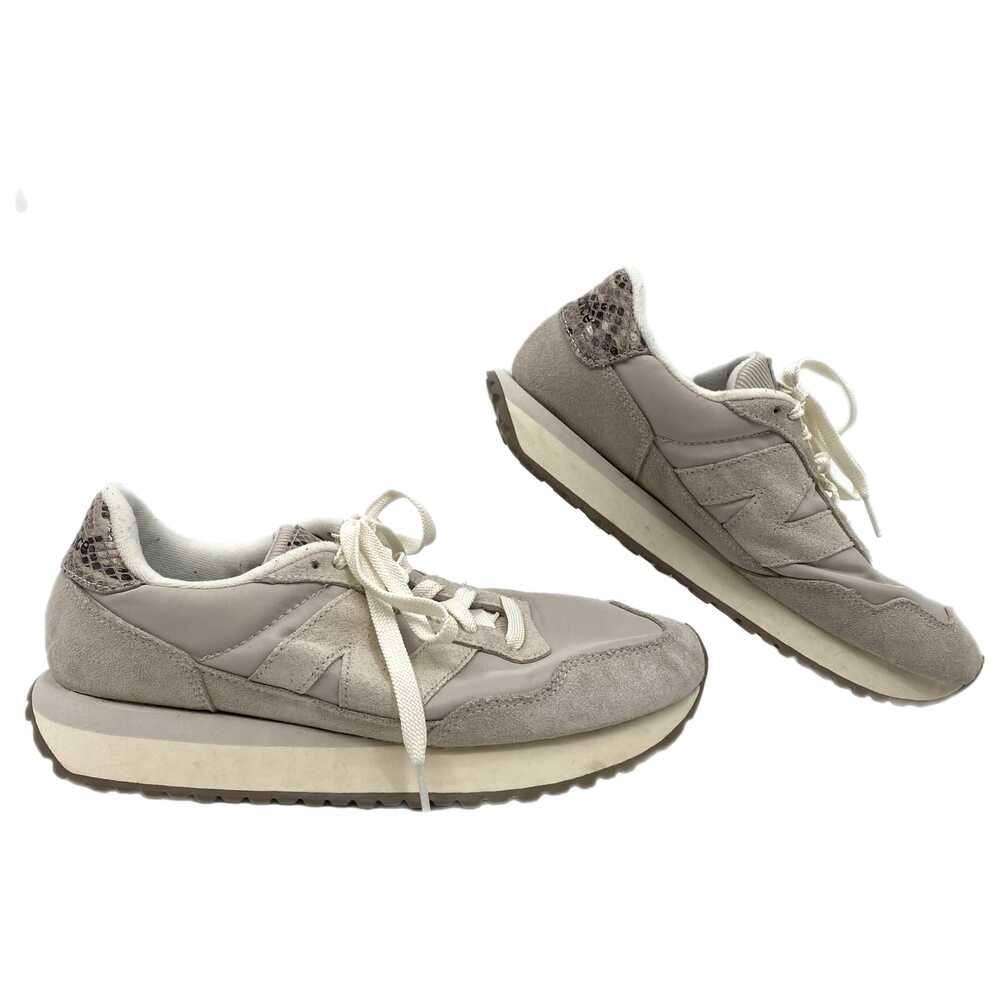 New Balance Gray Sneakers 237 Accent Lace-Up Round Toe | Womens 9